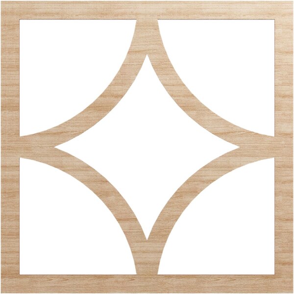 Ekena Millwork Statesman Wood Fretwork Pierced Ceiling Medallion, Alder, 30"OD x 19 1/4"ID x 3/8"T CMWP30X30X0375STAL - main
